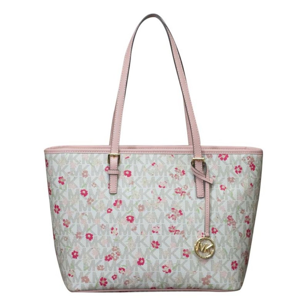 Michael Kors Jet Set Charm Top Zip Tote in Vanilla